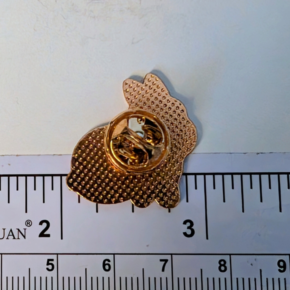 Adorable White Kung Fu (Bun Fu?) Rabbit Pin - Picture 2 of 4